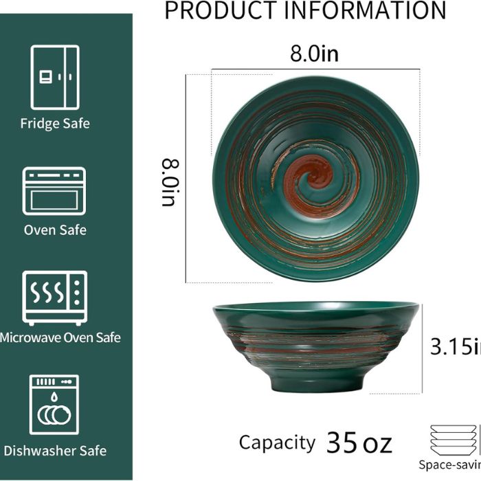 Coffret 4 Bols Ramen en Céramique_dimension